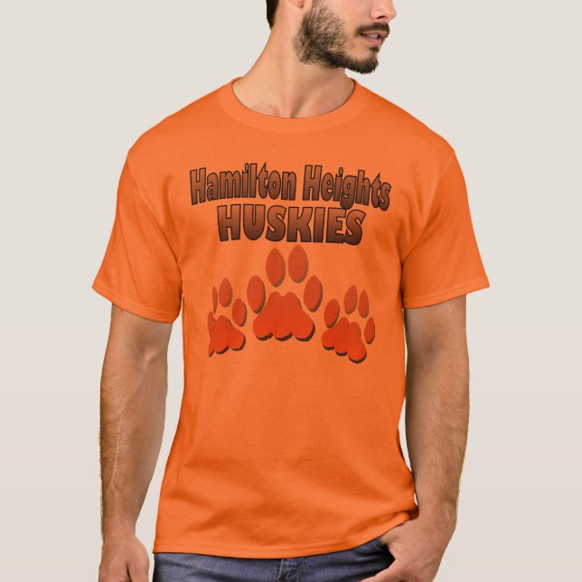 Hamilton Heights Huskie Paws T-Shirt (Front)