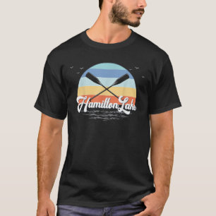 Hamilton Lake in Hamilton Indiana Retro Vintage Su T-Shirt