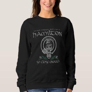 Hamilton of Clayton Clan Badge crest Scottish vint Sweatshirt