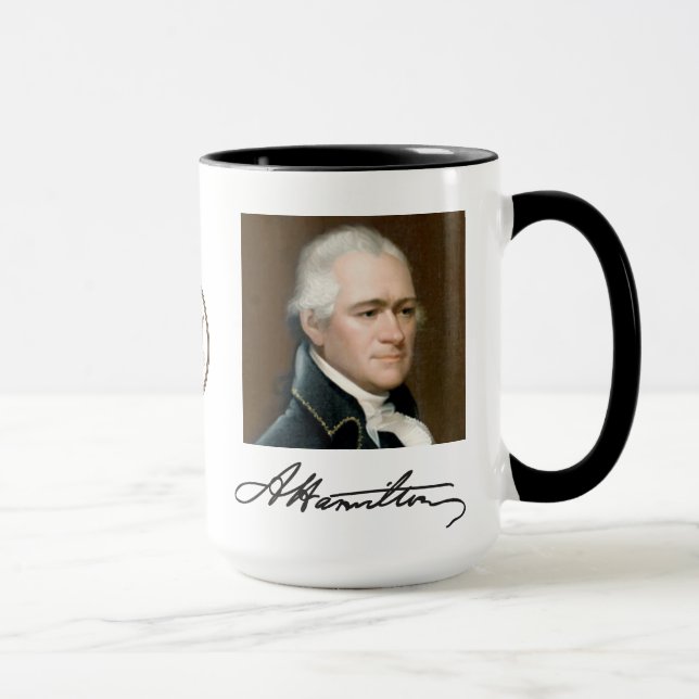 Hamilton Portrait & Facts Mug (Right)
