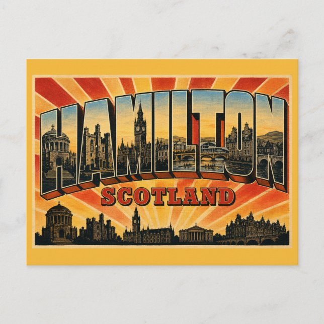 Hamilton Scotland Mausoleum Postcard (Front)