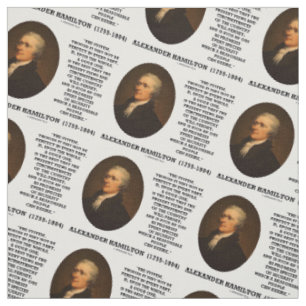 Hamilton System Not Be Perfect A Good One Quote Fabric