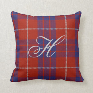 Hamilton Tartan Monogram Pillow