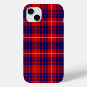 Hamilton tartan red blue purple plaid iPhone 15 mini case
