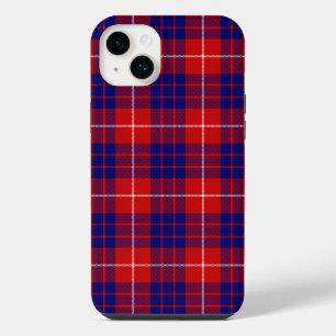 Hamilton tartan red blue purple plaid iPhone 14 plus case
