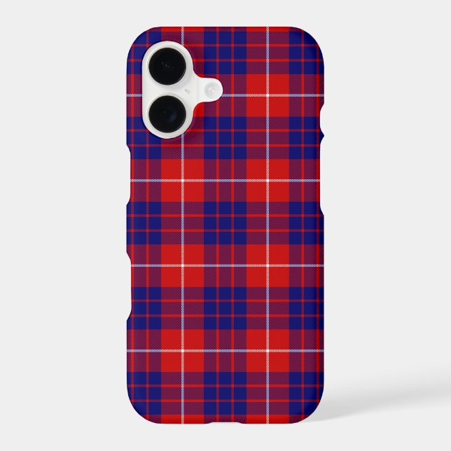 Hamilton tartan red blue purple plaid iPhone case (Back)