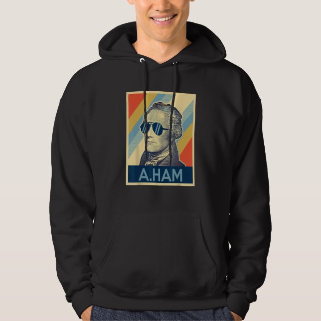 Hamilton tshirt wearing sunglasses (Front)
