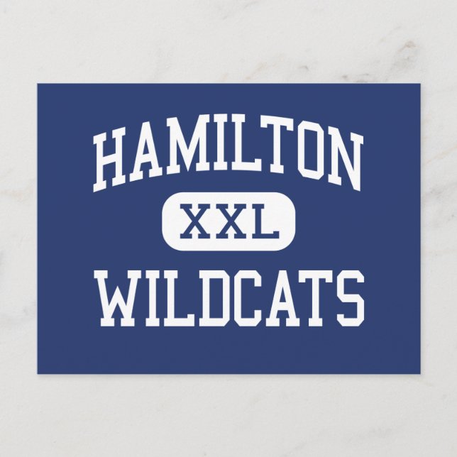Hamilton Wildcats Middle Memphis Tennessee Postcard (Front)
