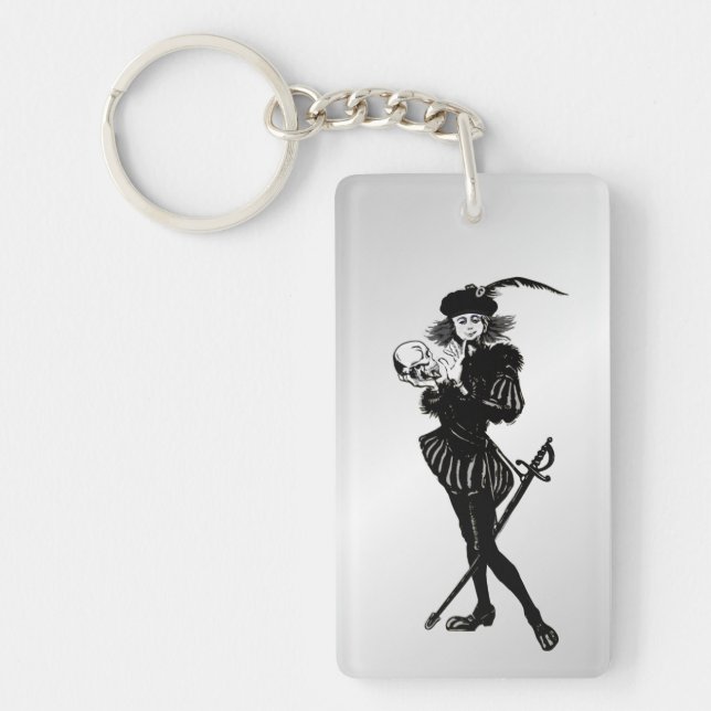 Hamlet Alas Poor Yorick! Key Ring (Front)