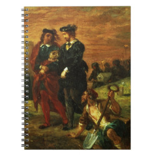 Hamlet and Horatio in the Cemetery, 1859 (oil on c Spiral Notebook