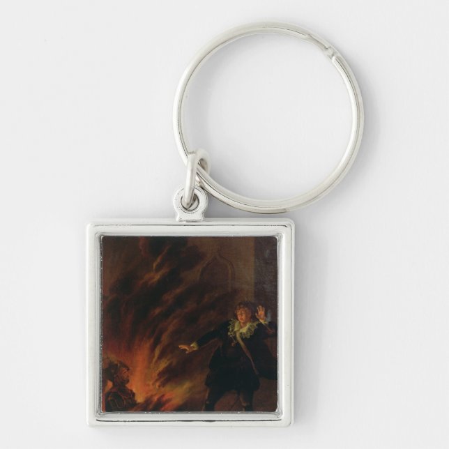 Hamlet and the Ghost of his Father Key Ring (Front)