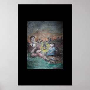 Hamlet in the Graveyard Poster