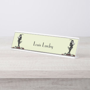 Hamlet The Bard Lime Green Desk Name Plate