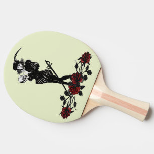 Hamlet The Bard Lime Green  Ping Pong Paddle