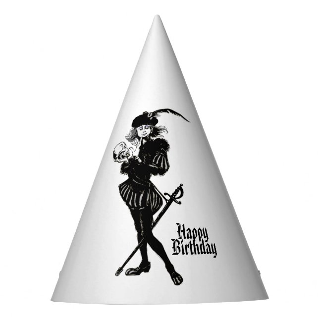 Hamlet Theatre Happy Birthday Party Hat (Front)