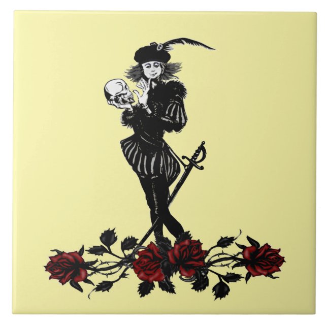 Hamlet Yellow Ceramic Tile (Front)