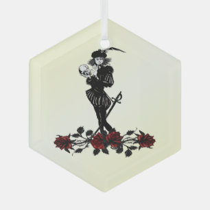 Hamlet Yellow Glass Tree Decoration