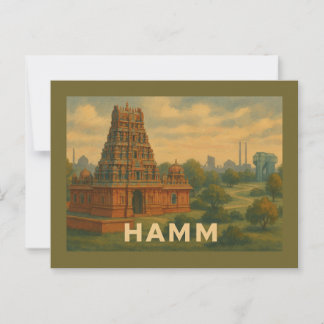 Hamm Germany City Art Postcard
