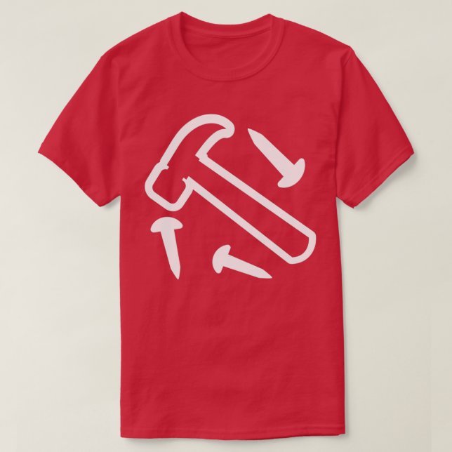 Hammer and Nail  T-Shirt (Design Front)