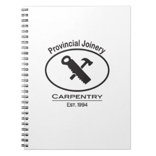 Hammer and Saw Design Spiral Notebook