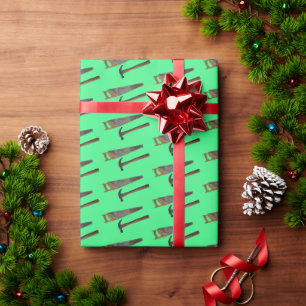 Hammer and Saw, Tools Wrapping Paper