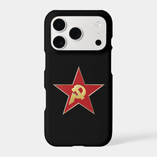 Hammer and sickle into the red star