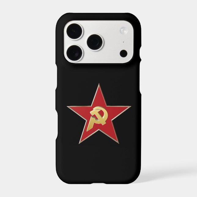 Hammer and sickle into the red star (Back)