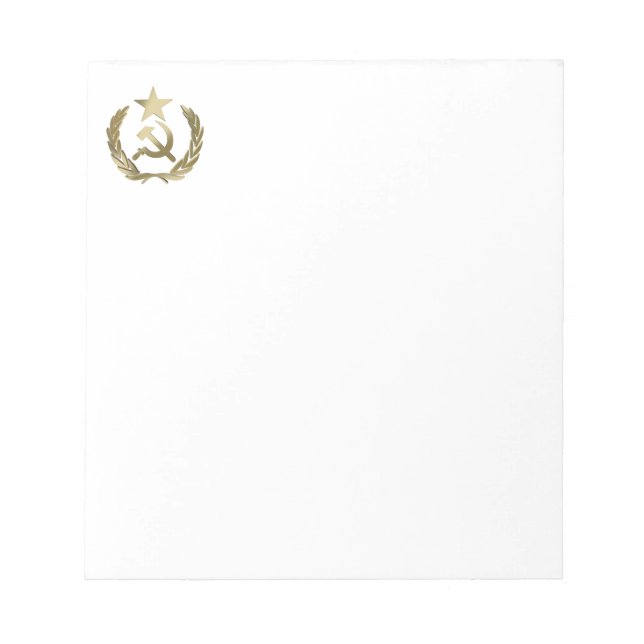 Hammer and sickle notepad (Front)