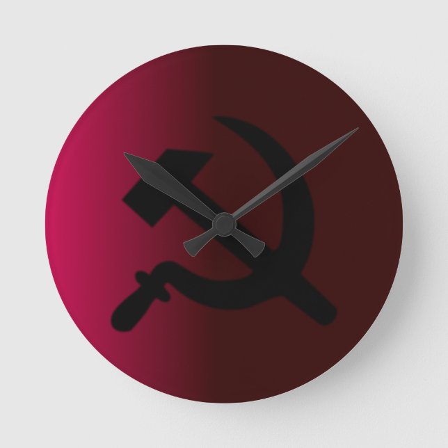 Hammer and Sickle Round Clock (Front)
