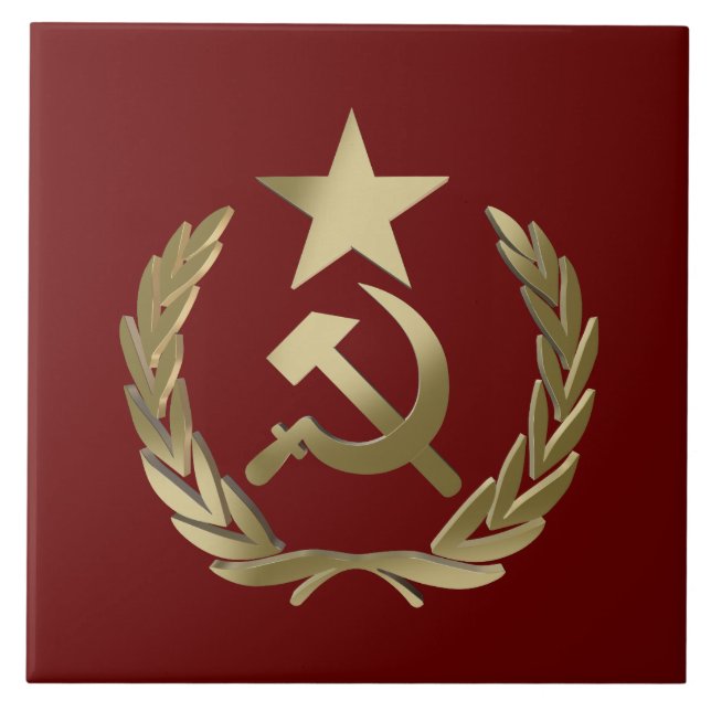 Hammer and sickle tile (Front)
