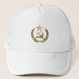 Hammer and sickle trucker hat