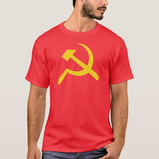 Hammer and Sickle (Yellow) T-Shirt (Front)
