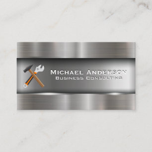 Hammer and Wrench Construction Business Card