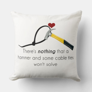 Hammer and zap-strap cushion
