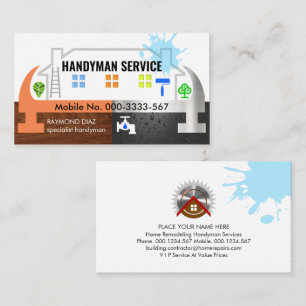 Hammer Building Foundation Handyman Business Card