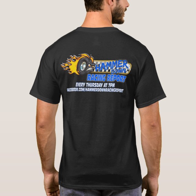 Hammer Down Racing Report Coloured T-Shirt (Back)