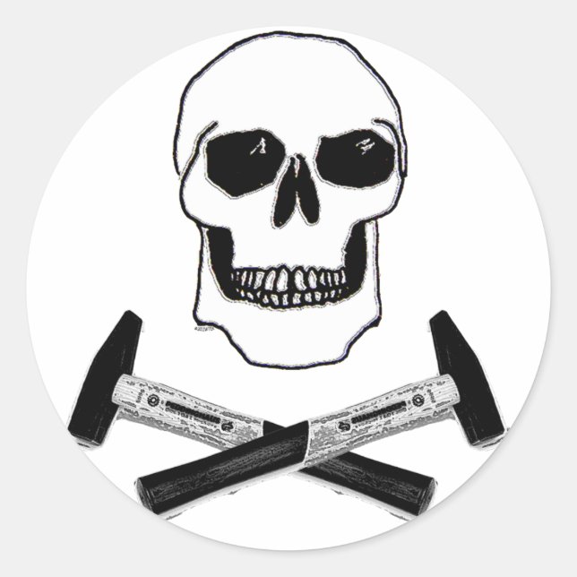 Hammer Head Classic Round Sticker (Front)