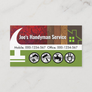 Hammer Home Wood Layers Builder Business Card