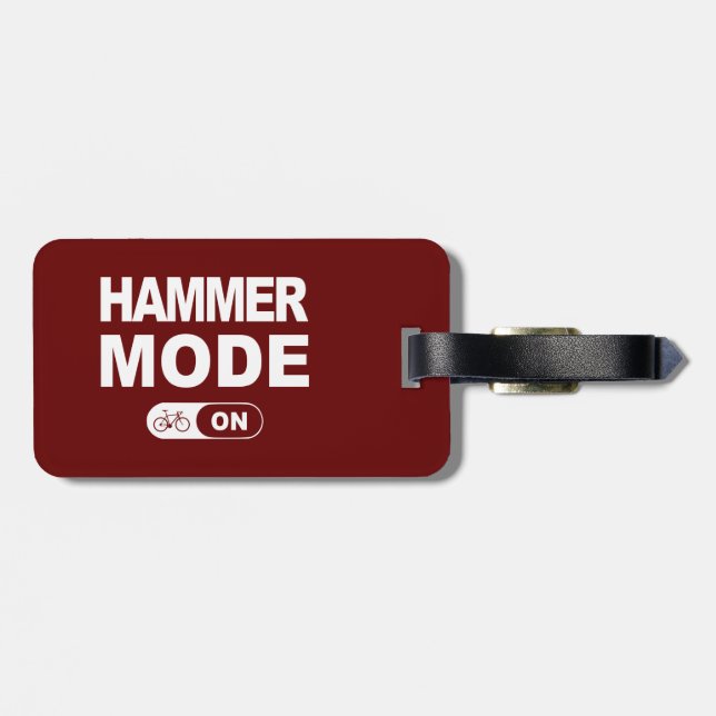 Hammer Mode On Luggage Tag (Back Horizontal)