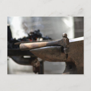 Hammer On Anvil Postcard