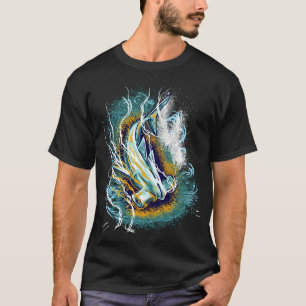 Hammer Shark Illustration T-Shirt