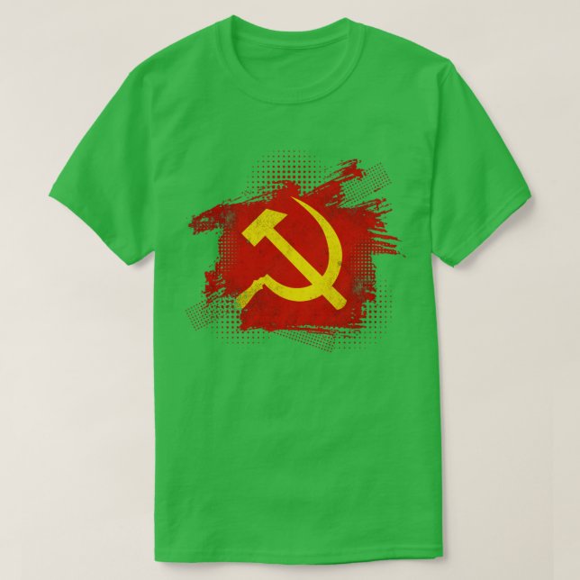 Hammer Sickle Soviet Union Communism T-Shirt (Design Front)