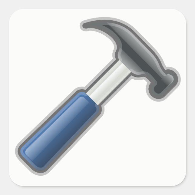 Hammer Square Sticker (Front)