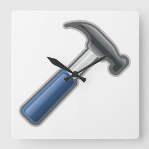 Hammer Square Wall Clock