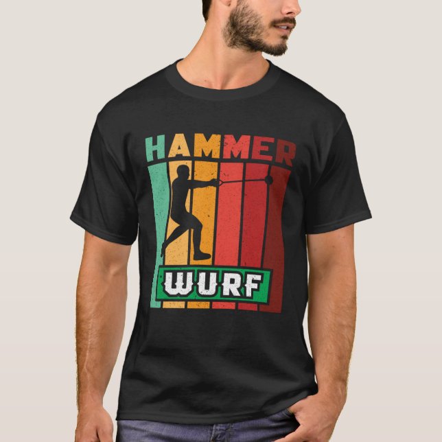 Hammer throw athletics hammer thrower sport T-Shirt (Front)