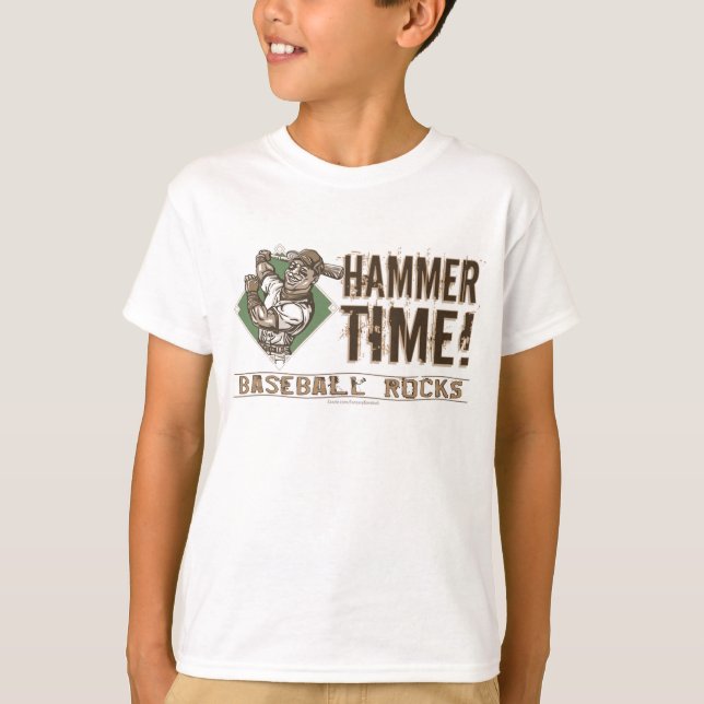 Hammer Time! Baseball T-Shirt (Front)