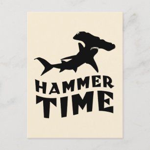 Hammer Time Design For Hammerhead Shark Lovers Postcard