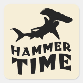 Hammer Time | Design For Hammerhead Shark Lovers Square Sticker