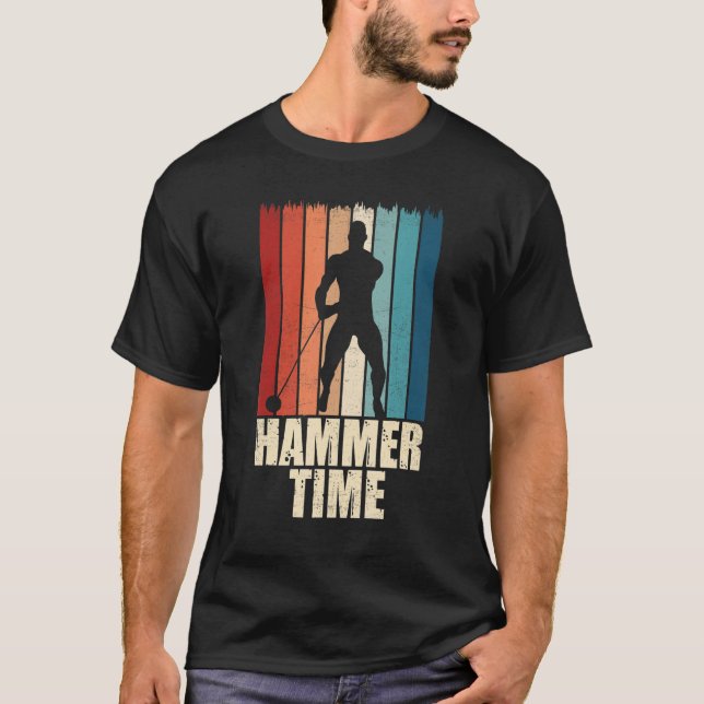 Hammer Time Throwing Throw Thrower Track Field App T-Shirt (Front)