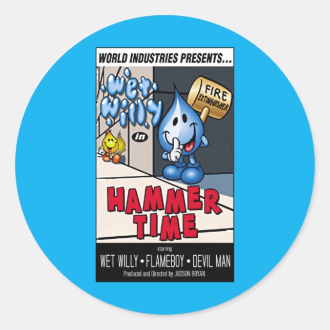 Hammer Time World Industries Classic Round Sticker (Front)